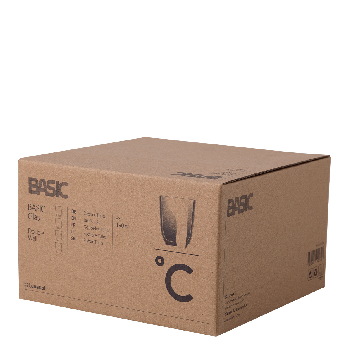 Szklanka BASIC Glas Double Wall 190 ml - zestaw 4 szt.