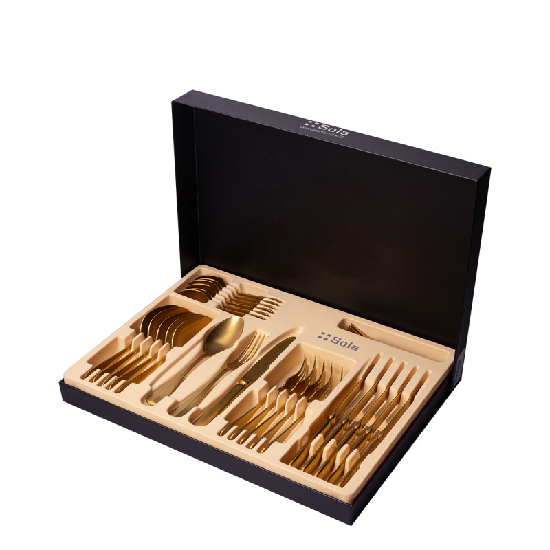 Zestaw sztućców 30 el. | Baguette Vintage Gold