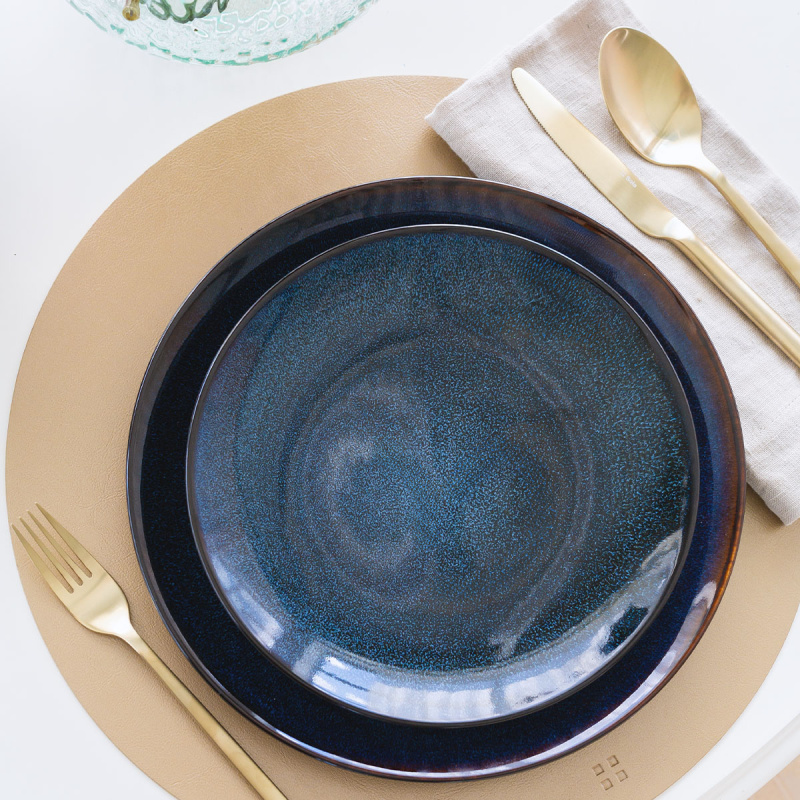 Zestaw porcelanowy 12 el. | Gaya Atelier Night Sky
