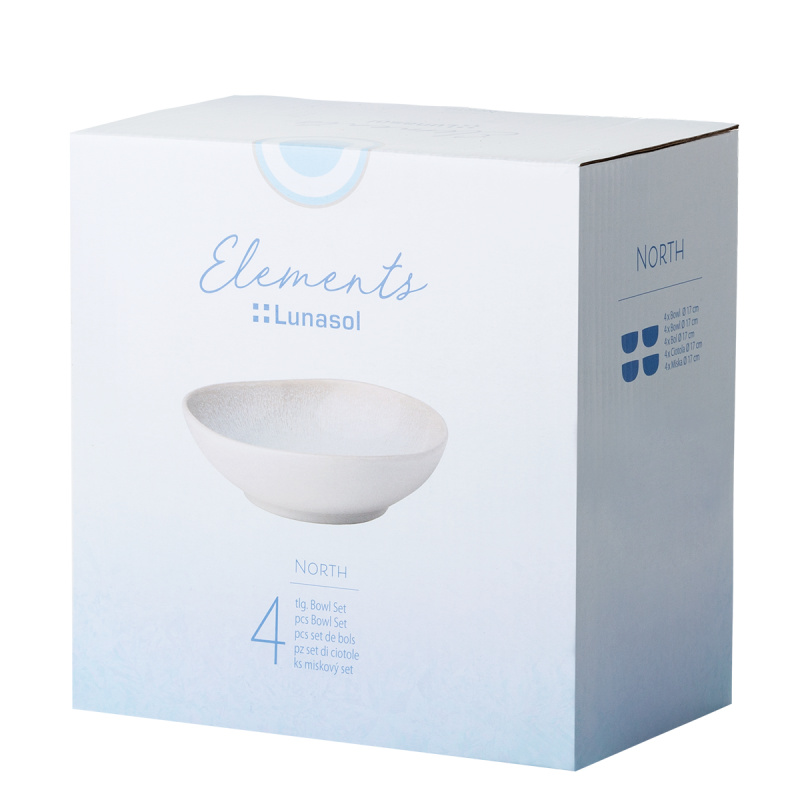 Zestaw misek ceramicznych 4 szt. – Elements North Organic