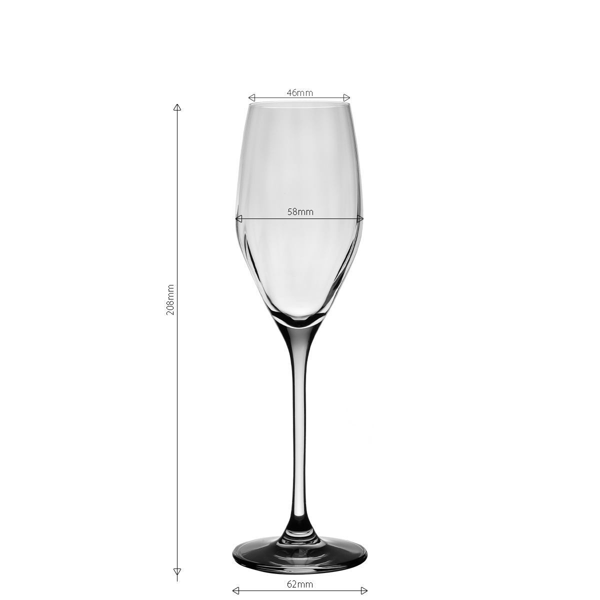 Kieliszki do szampana 170 ml 6 szt. — Optima Line Glas Lunasol