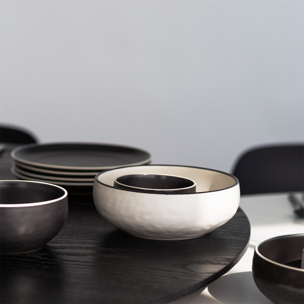 Miska 19,3 cm | Elements Yin & Yang white