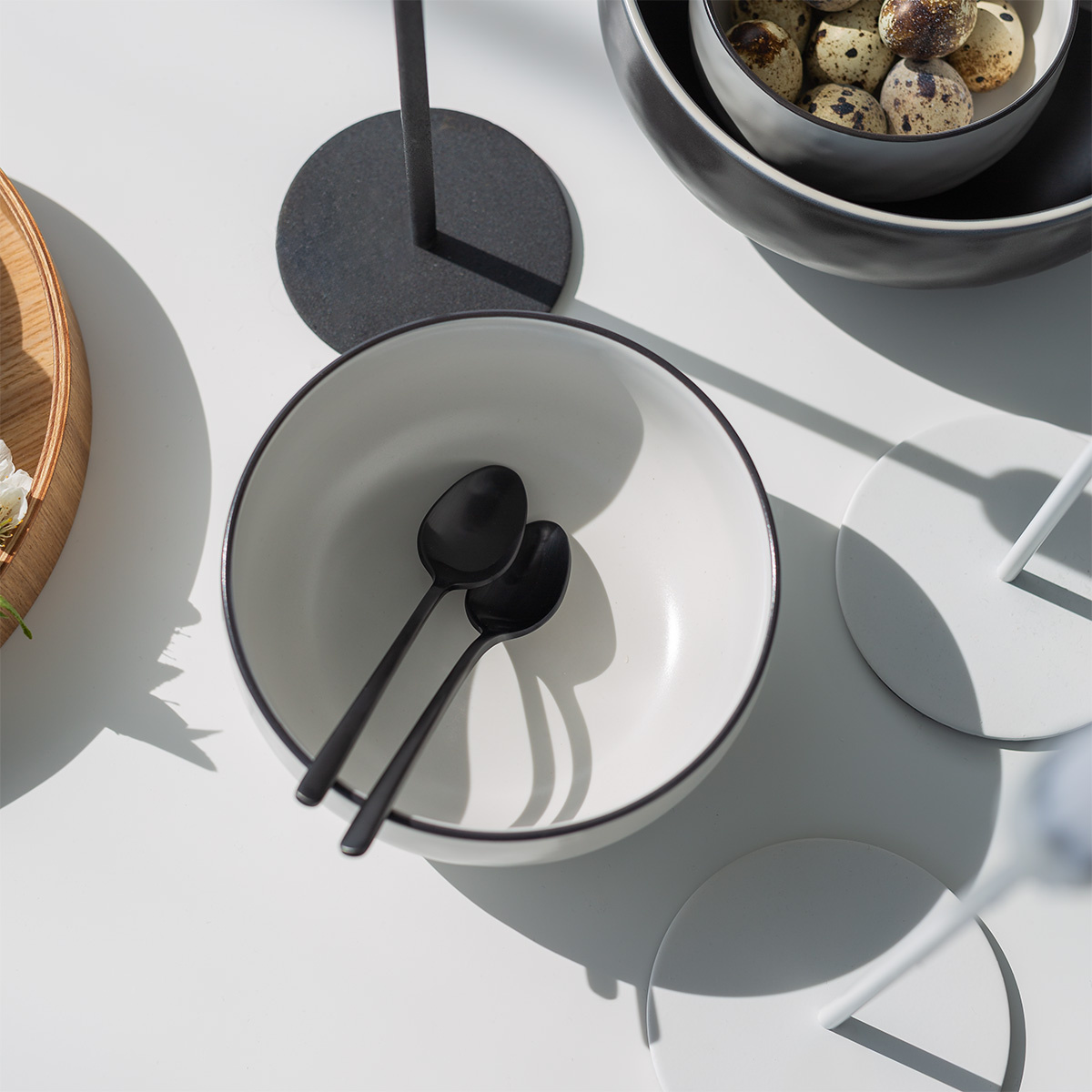 Miska 14,8 cm | Elements Yin & Yang white