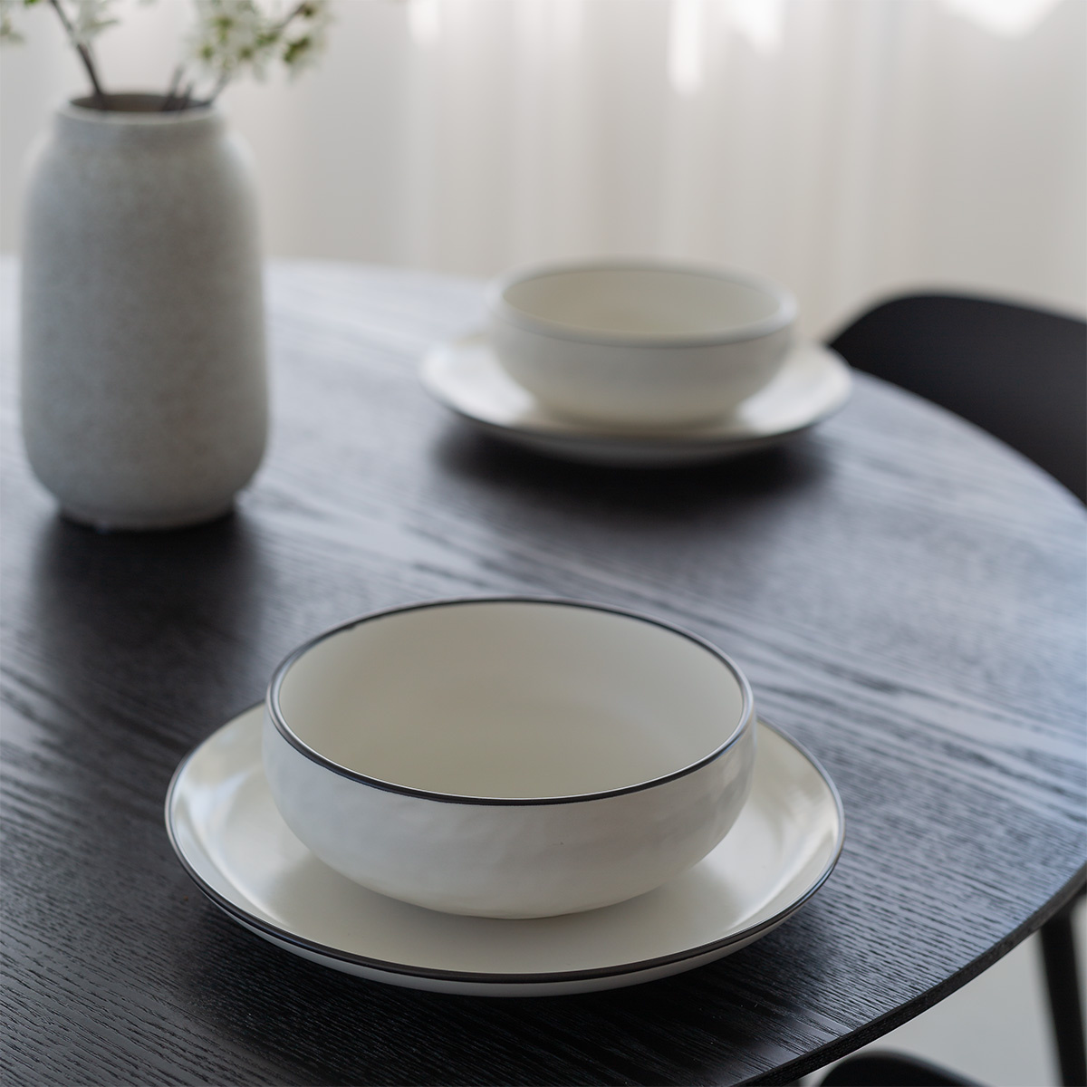Miska 19,3 cm | Elements Yin & Yang white