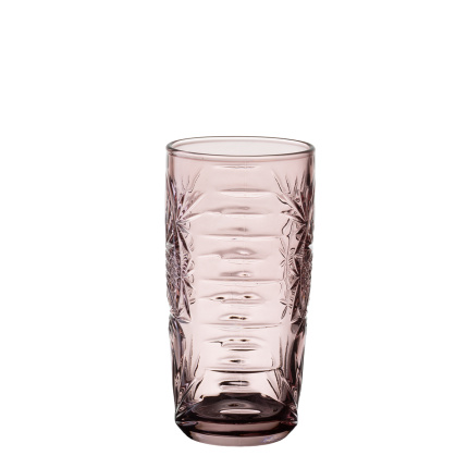 Szklanka do longdrinków 370 ml | Marvia Vintage różowa
