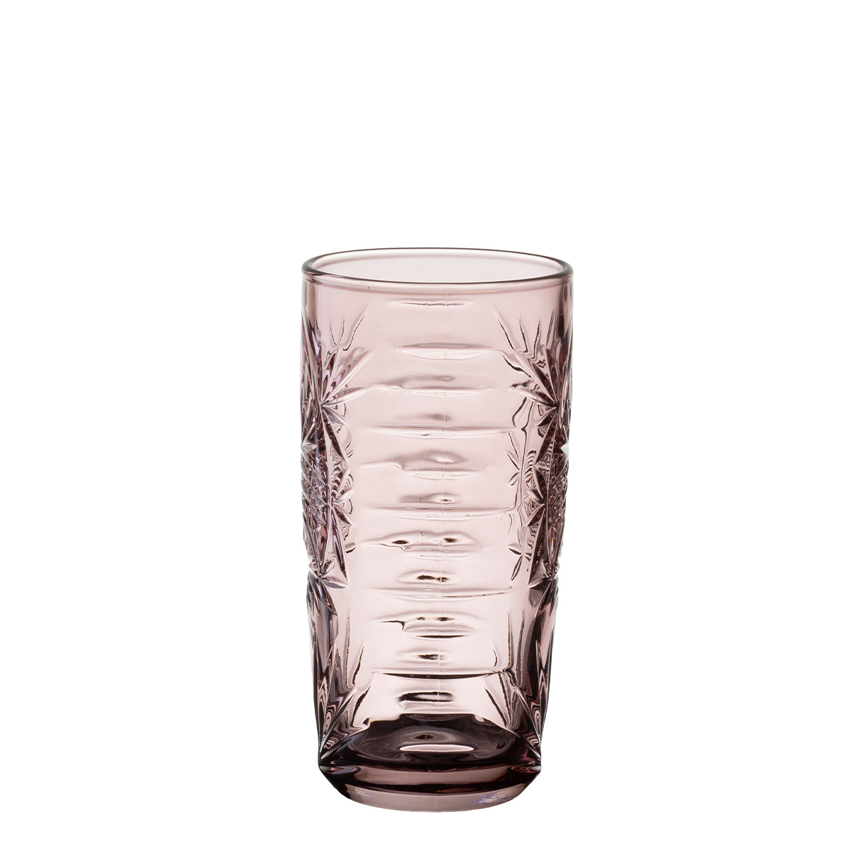 Szklanka do longdrinków 370 ml | Marvia Vintage różowa