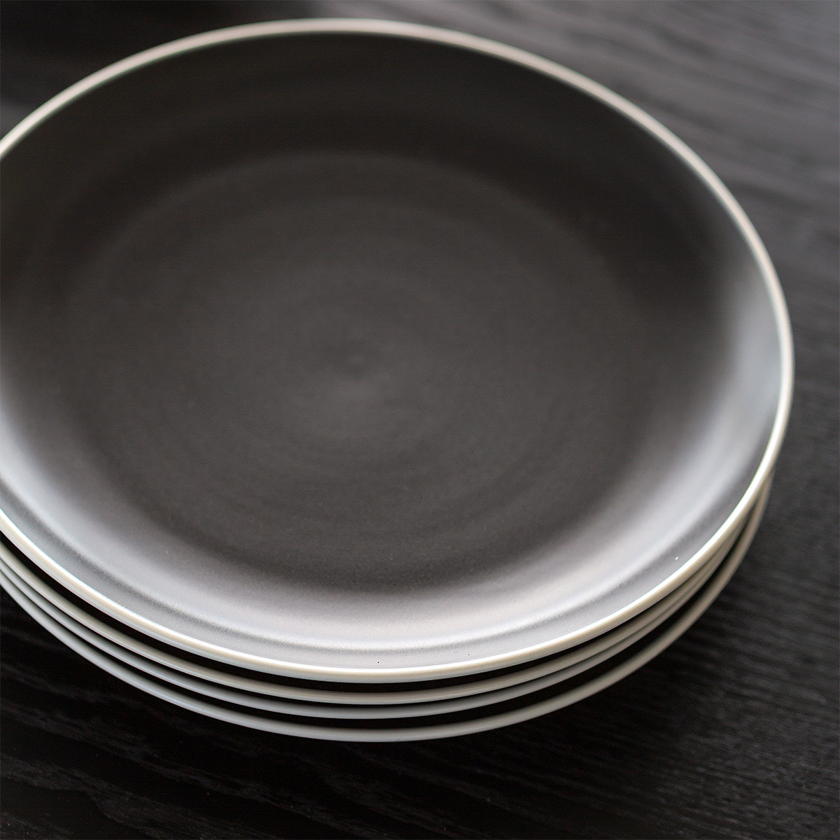 Zestaw talerzy 18 el. | Elements Yin & Yang black