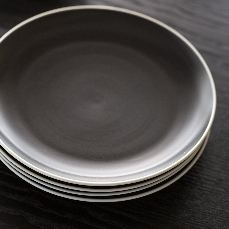 Zestaw talerzy 18 el. | Elements Yin & Yang black