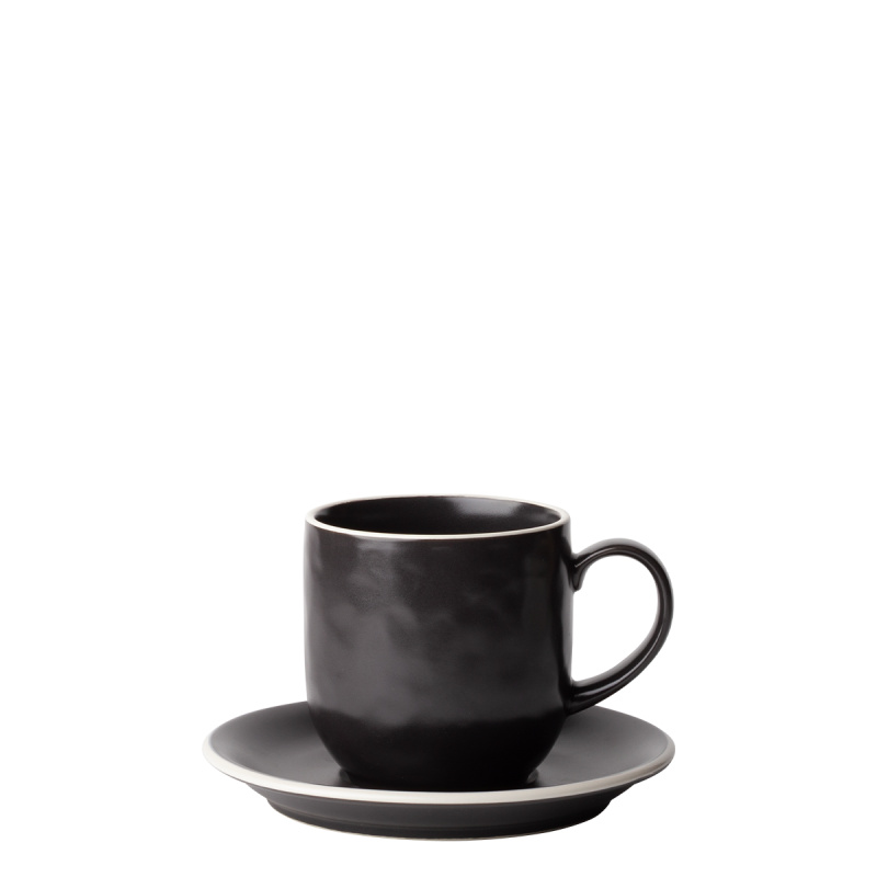 Zestaw filiżanek 12 szt. | Elements Yin & Yang black