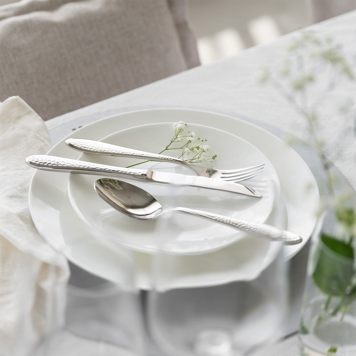 Zestaw startowy naczyń 60 el. | Premium Platinum silver