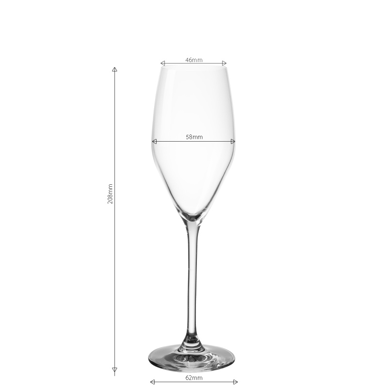 Kieliszki do szampana 170 ml 6 szt. – Optima Glas Lunasol