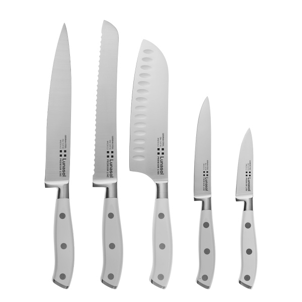 Zestaw noży 5 szt. — Lunasol Premium Knife biały
