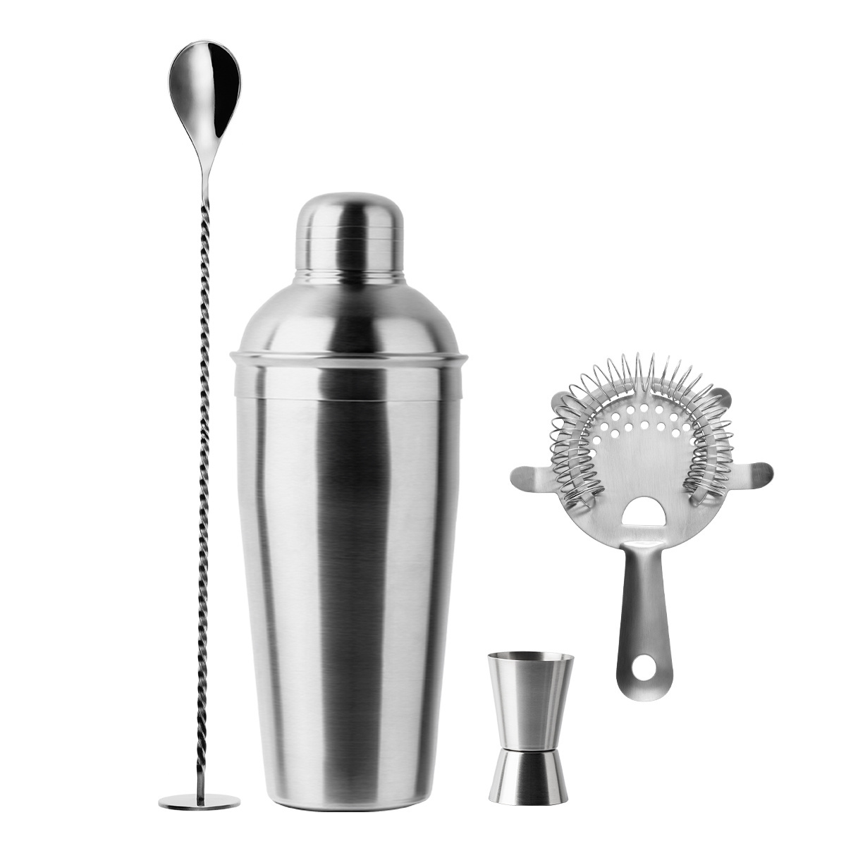 Zestaw barmański 4 el. matowy – Basic Bar