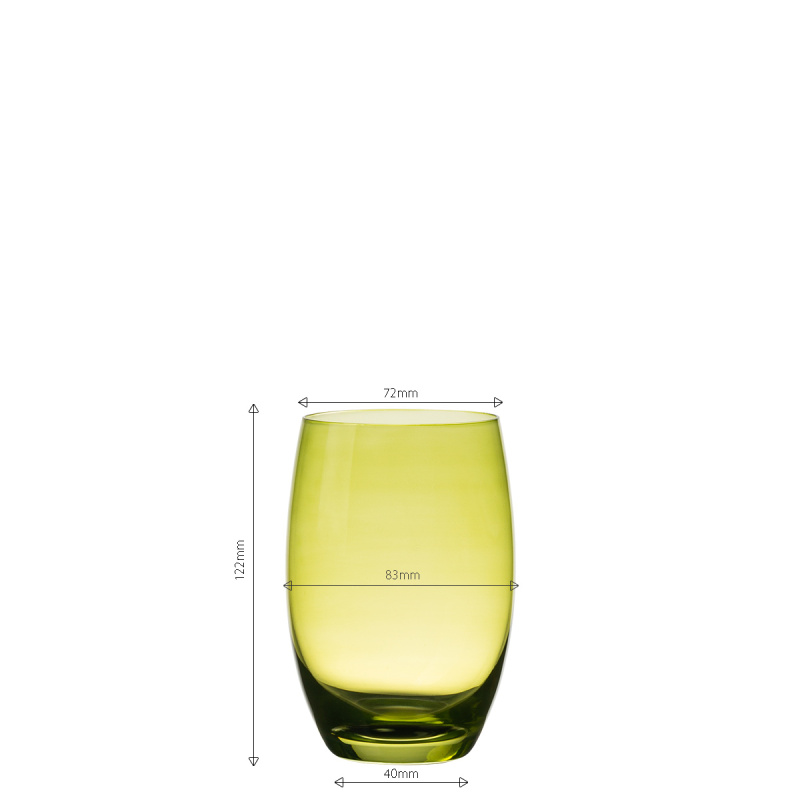Szklanki Tumbler zielone 460 ml 6 szt. - Optima Glas Lunasol