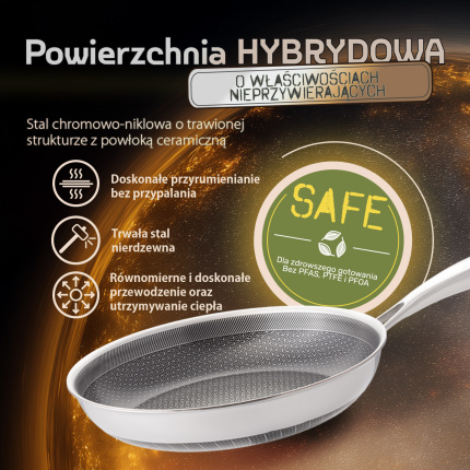 Patelnia ø 20 cm | Orion Expert Hybrid Lunasol