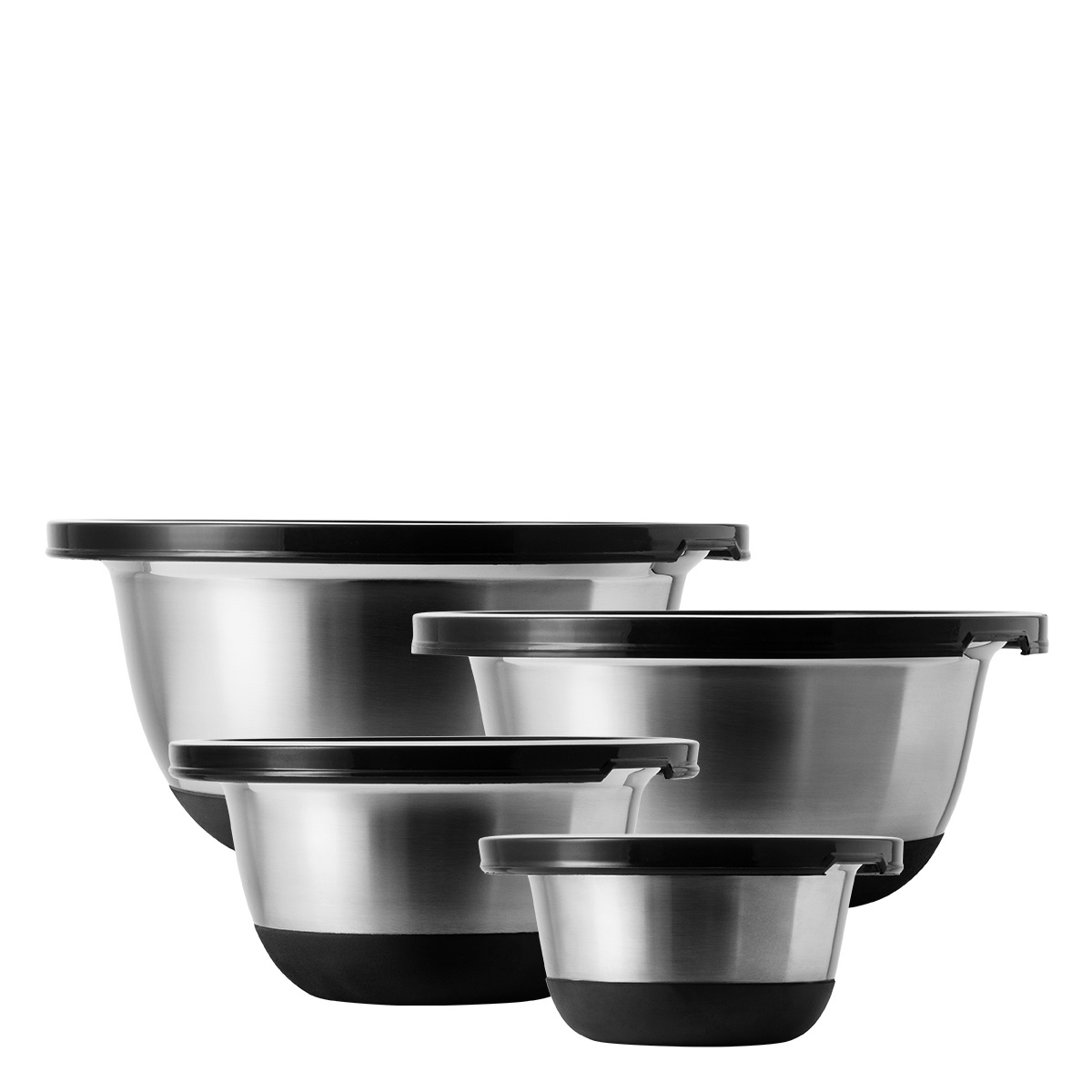 Zestaw misek do mieszania z pokrywką 8 el. – Basic Kitchen