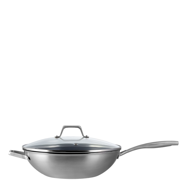 Wok ze szklaną pokrywką ø 30 cm | Sirius Terra