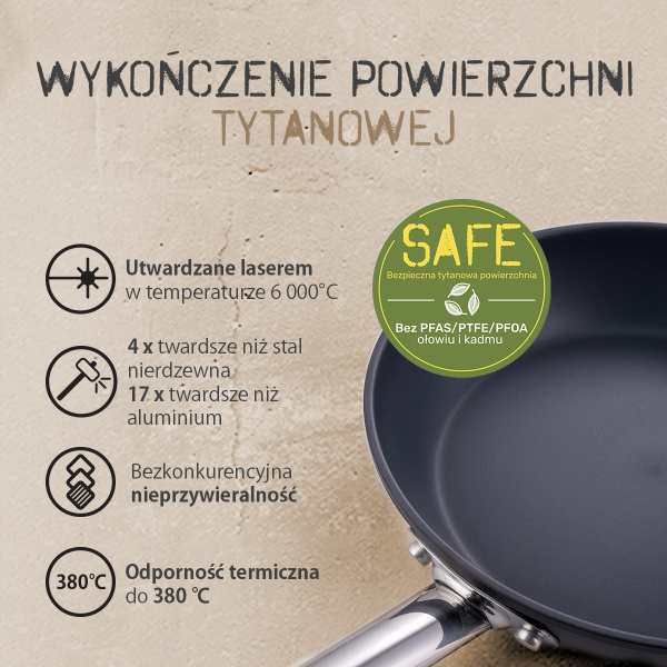 Rondel z powłoką tytanową Ø 16 cm - Saturn Terra Lunasol