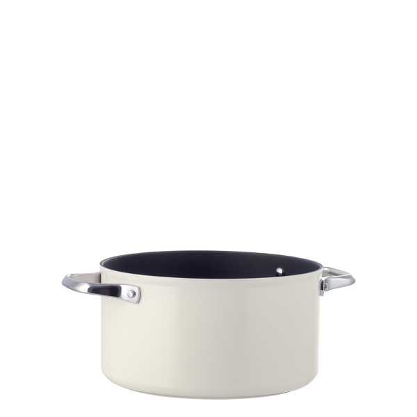 Garnek z powłoką tytanową kremowy Ø 24 cm - Saturn Terra Lunasol
