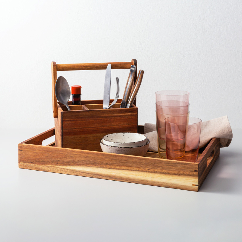 Taca do serwowania Agát 45,7 x 30,5 x 6,3 cm - FLOW Wooden