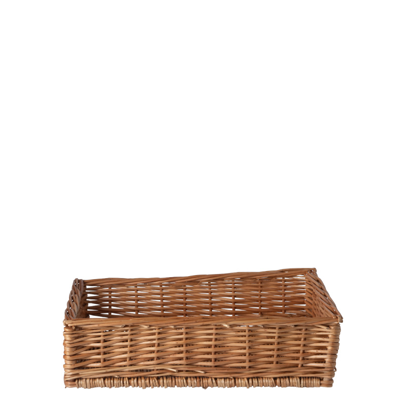 Prostokątny wiklinowy kosz na chleb 40 × 30 × 10 cm — Flow Wicker