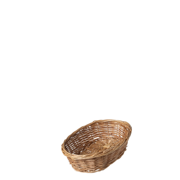 Owalny wiklinowy kosz na chleb 28 × 22 × 8 cm — Flow Wicker