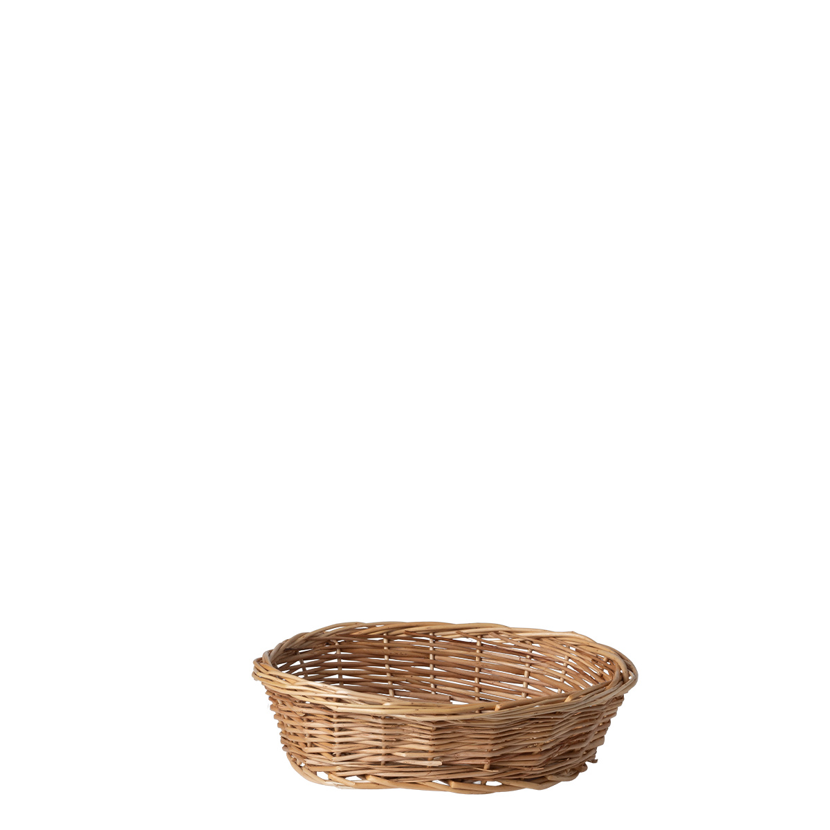 Owalny wiklinowy kosz na chleb 28 × 22 × 8 cm — Flow Wicker