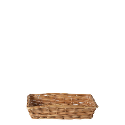 Kwadratowy wiklinowy koszyk na chleb 34 × 25 × 6,6 cm — Flow Wicker