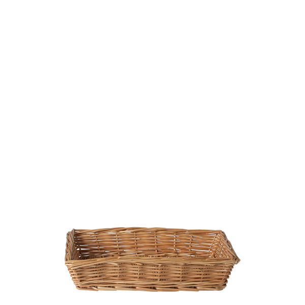Kwadratowy wiklinowy koszyk na chleb 34 × 25 × 6,6 cm — Flow Wicker