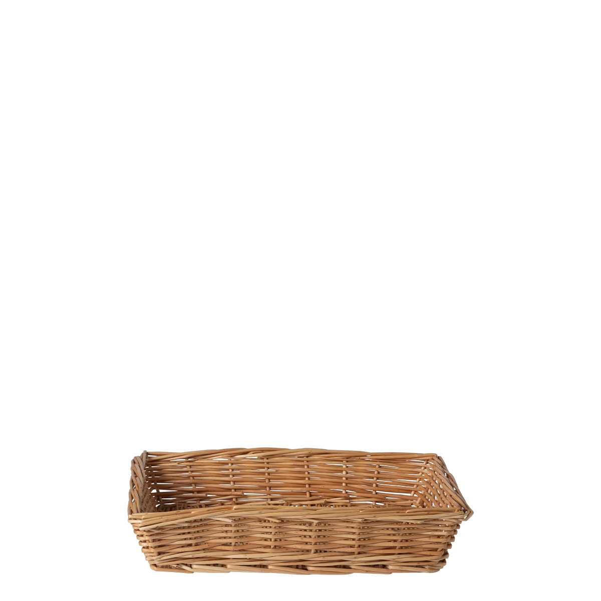 Kwadratowy wiklinowy koszyk na chleb 34 × 25 × 6,6 cm — Flow Wicker
