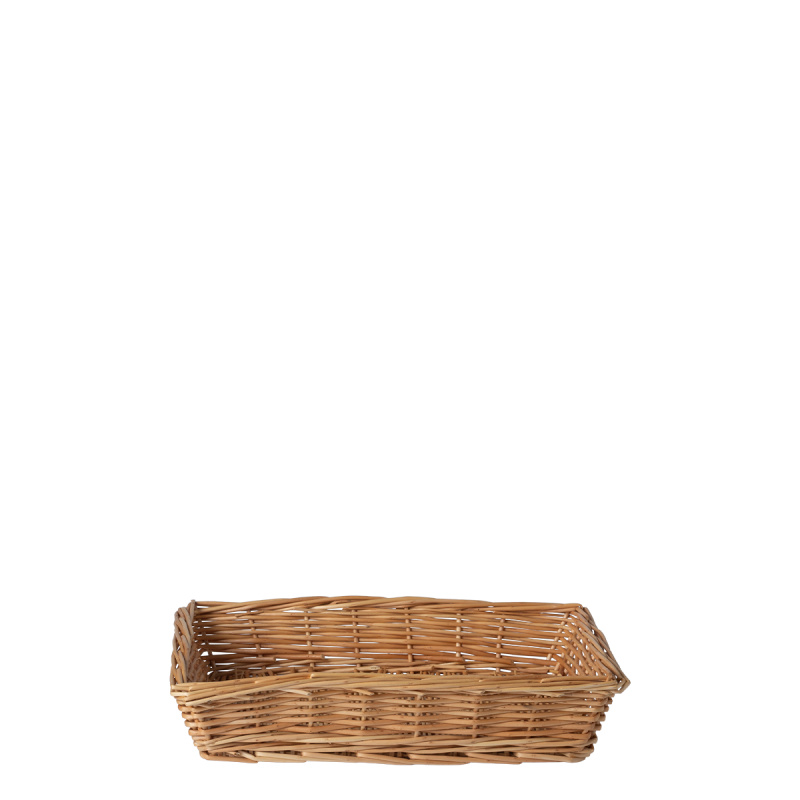 Kwadratowy wiklinowy koszyk na chleb 34 × 25 × 6,6 cm — Flow Wicker