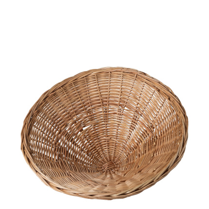 Okrągły wiklinowy kosz na chleb Ø 50 cm H: 20 cm — Flow Wicker
