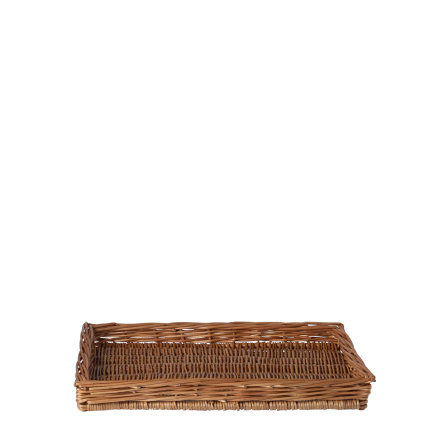 Prostokątny wiklinowy kosz na chleb 40 × 30 × 4 cm — Flow Wicker