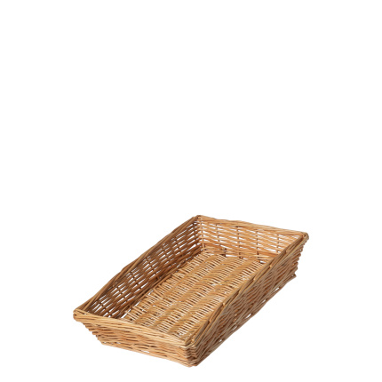 Kwadratowy wiklinowy koszyk na chleb 34 × 25 × 6,6 cm — Flow Wicker