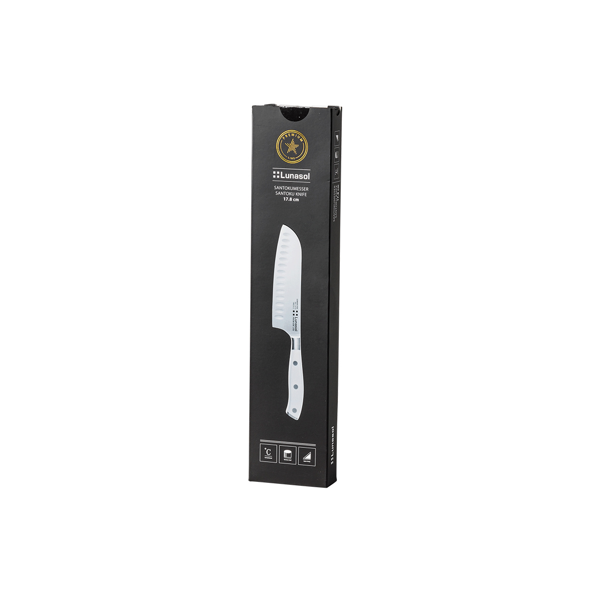 Nóż santoku duży 17,8 cm - Premium