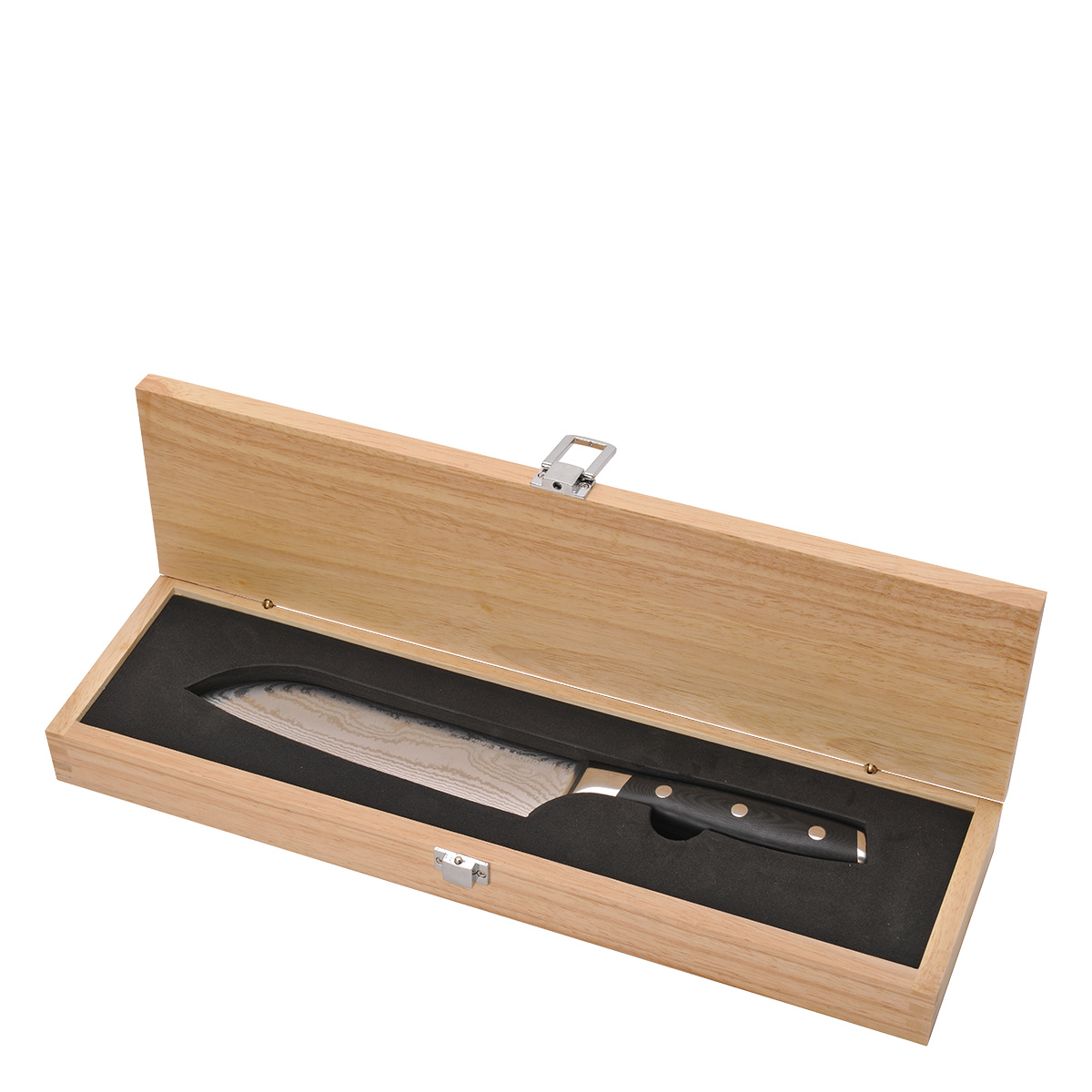Nóż santoku ze stali damasceńskiej 18 cm - Platinum