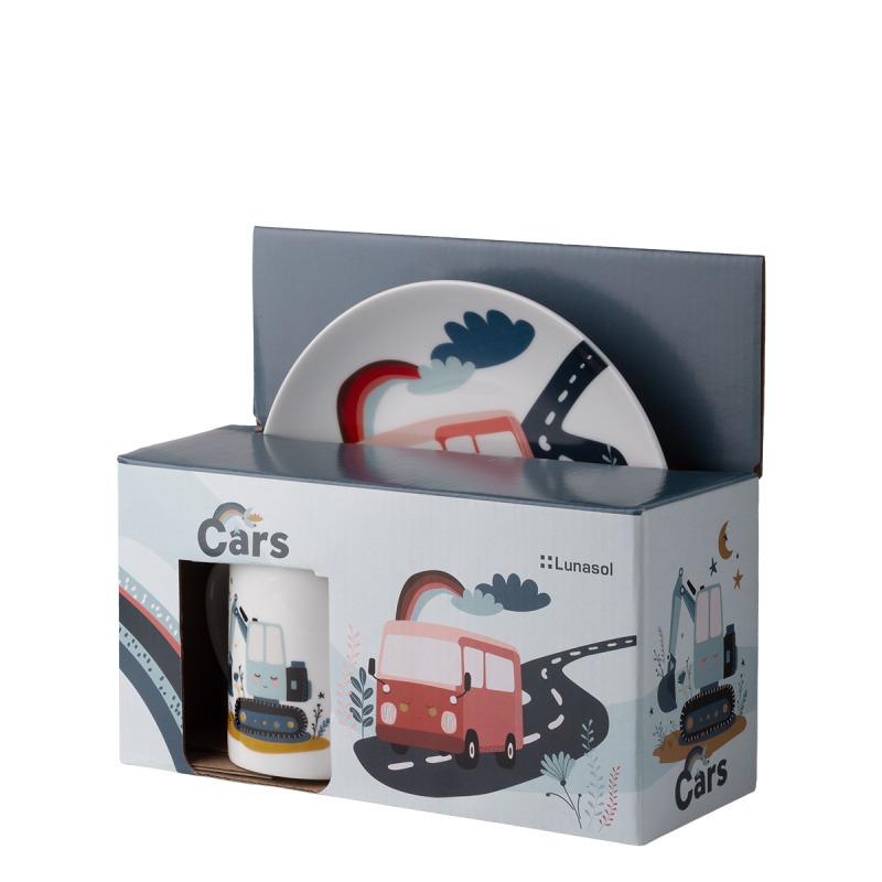 Dziecięcy zestaw porcelanowy Cars 3 szt. – KIDS WORLD