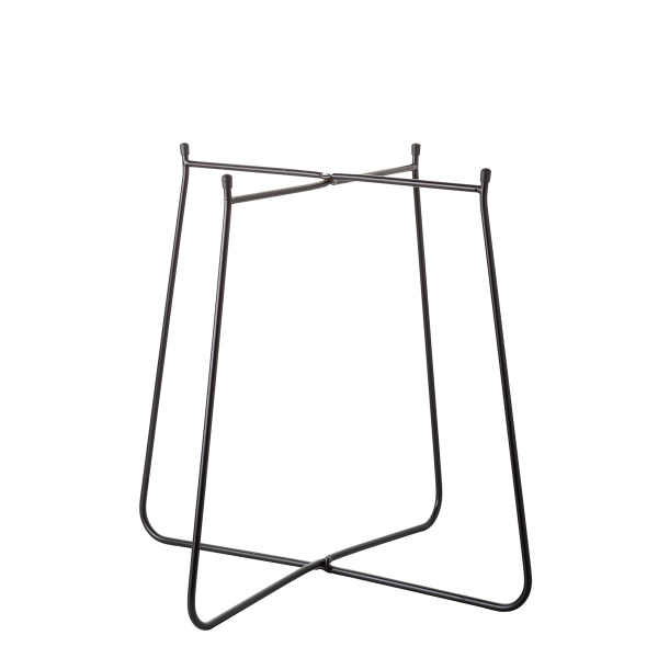 Czarny stojak Ø 40 cm, wys.: 48 cm – Elements Wood