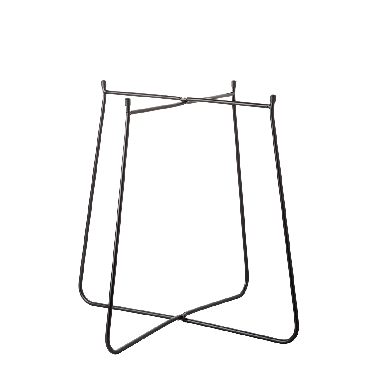 Czarny stojak Ø 40 cm, wys.: 48 cm – Elements Wood