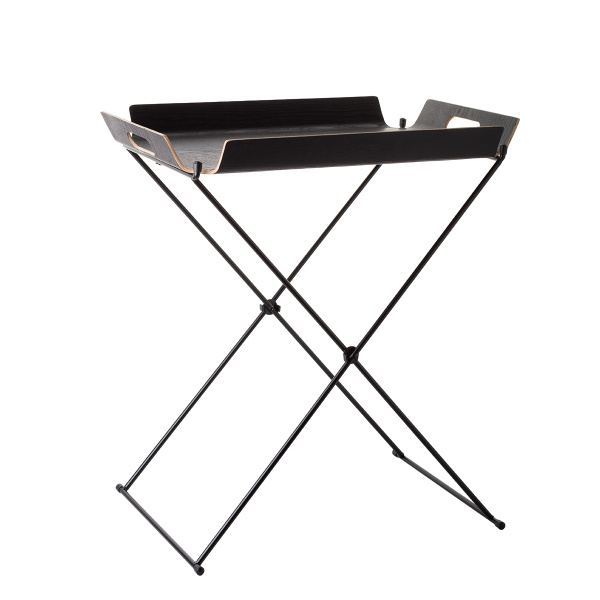 Czarny stojak 55 x 40 x 48 cm – Elements Wood