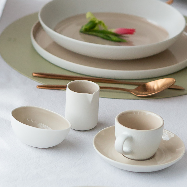 Spodek do mokki 12 cm — Fine Dining Ash Frosty