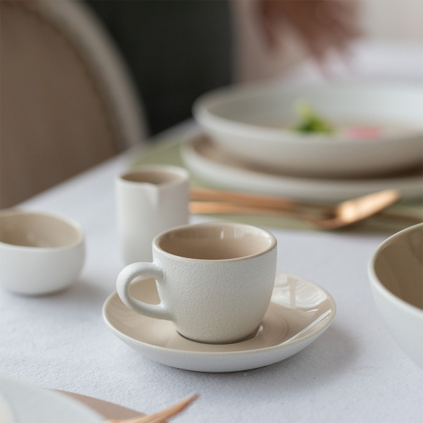 Spodek do mokki 12 cm — Fine Dining Ash Frosty