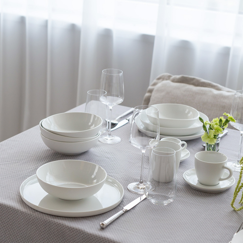 Zestaw talerzy 12 szt. — Fine Dining White