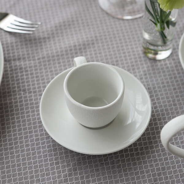 Spodek do mokki 12 cm — Fine Dining White Frosty