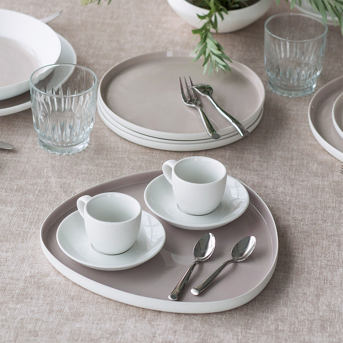 Filiżanka do mokki 90 ml — Fine Dining White Frosty