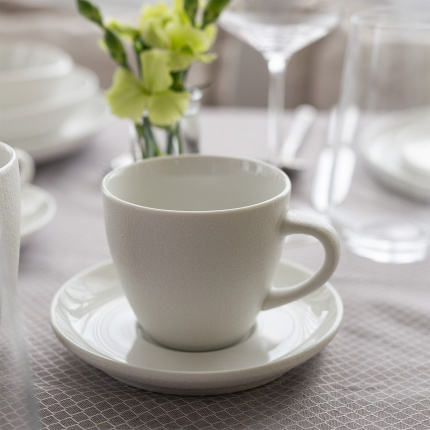 Spodek do kawy 14,5 cm — Fine Dining White Frosty
