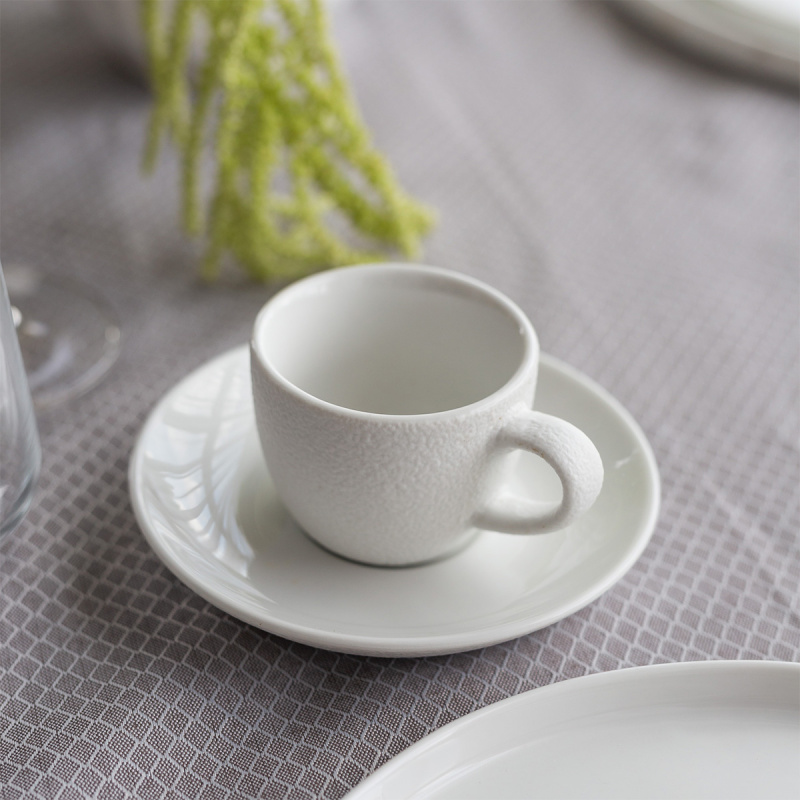 Filiżanka do mokki 90 ml — Fine Dining White Frosty