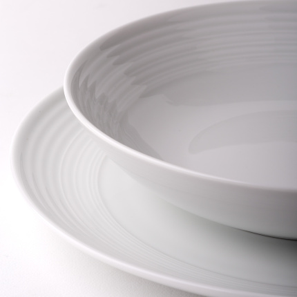 Talerz głęboki Coupe classic Deco 22 cm zestaw 6 szt. – UNIVERS biały