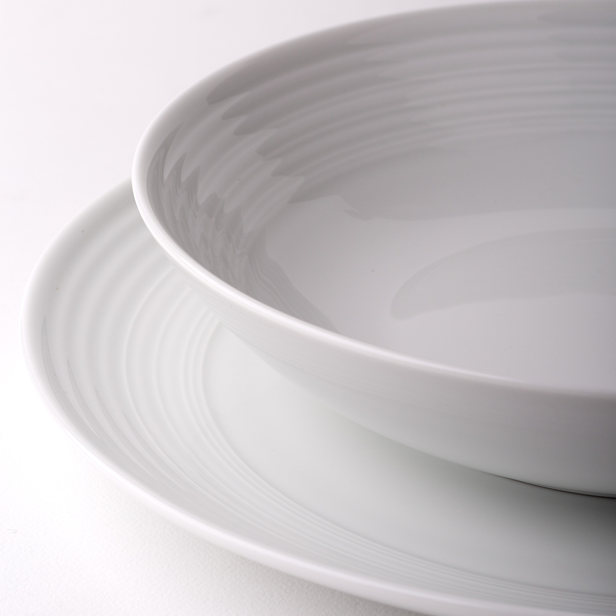 Talerz głęboki Coupe classic Deco 22 cm zestaw 6 szt. – UNIVERS biały