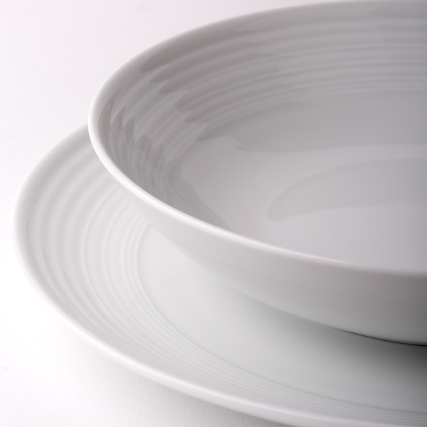Talerz płytki Coupe classic Deco 29 cm zestaw 6 szt. – UNIVERS biały